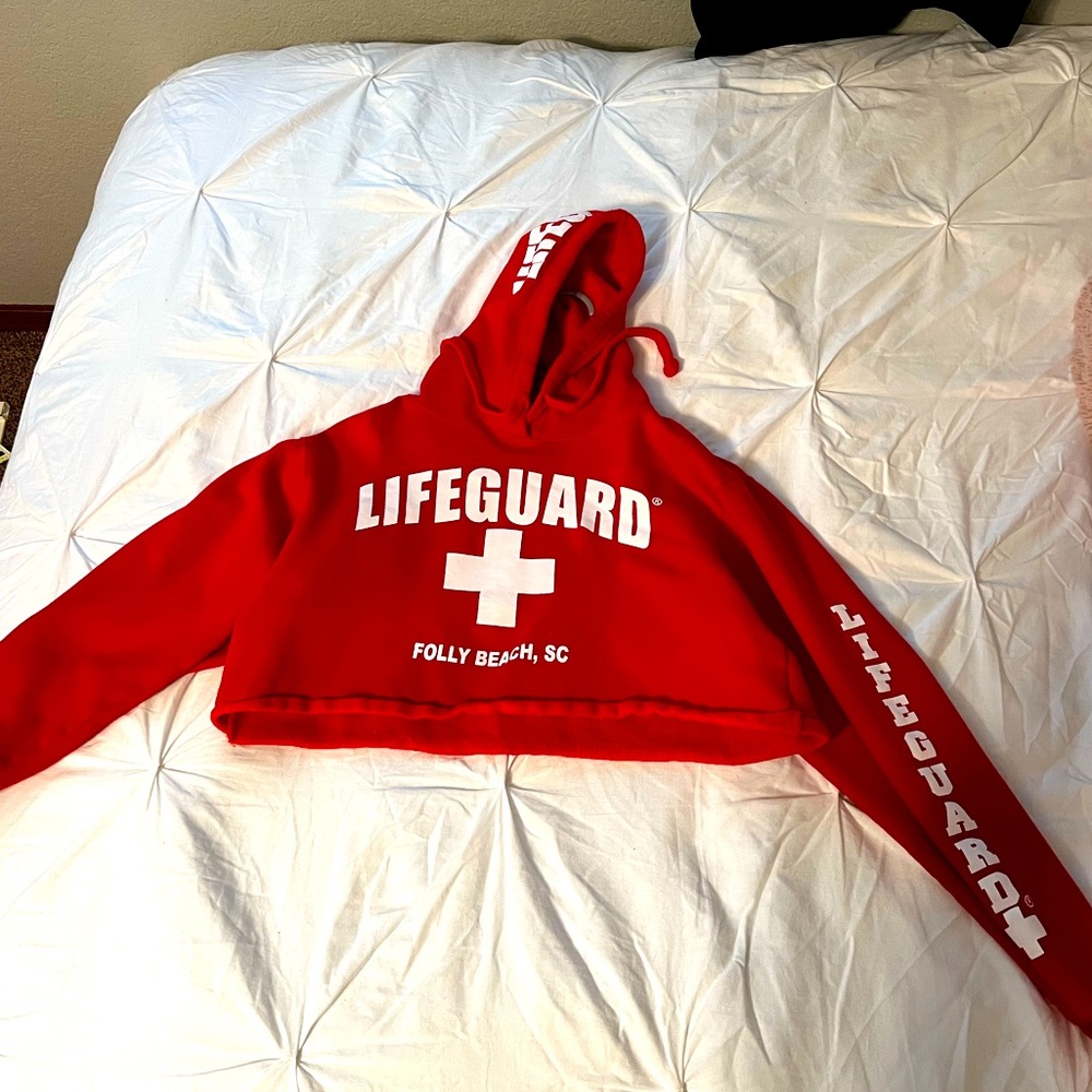 Cropped lifeguard hoodie